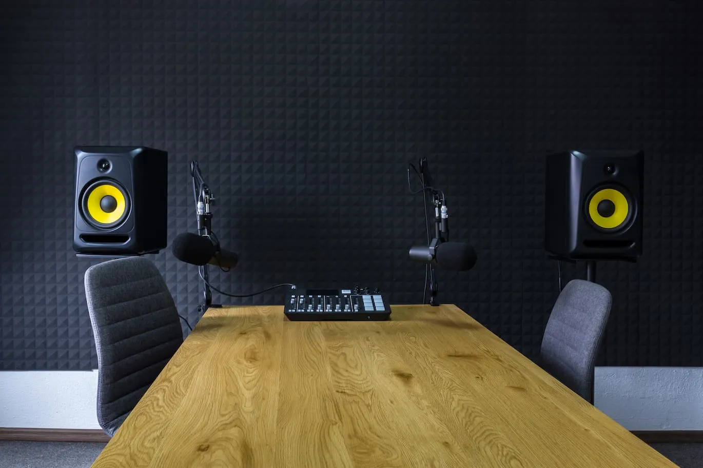 Estudio de grabación de podcast